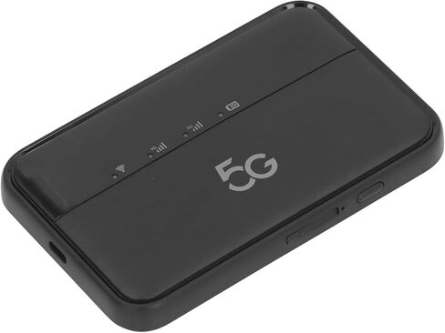 5G WiFi Mobile Hotspot for Travel High Speed Connectivity Supports 16 Devices Ultra Durable Black 10000mAh Type C Charging in Saudi Arabia