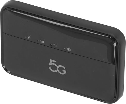 5G WiFi Mobile Hotspot for Travel High Speed Connectivity Supports 16 Devices Ultra Durable Black 10000mAh Type C Charging in Saudi Arabia