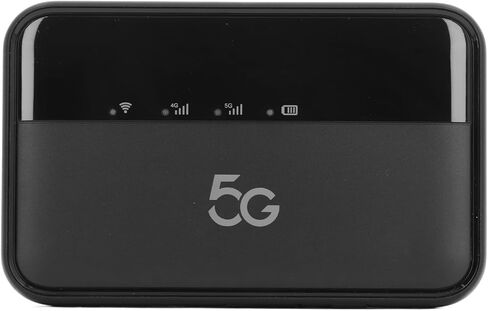 Robust 5G WiFi Hotspot with Long Battery Life for Travel Support 16 Devices 5G Portable WiFi6(Black) in Saudi Arabia