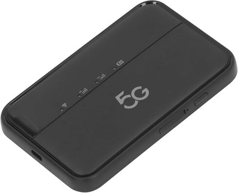 Robust 5G WiFi Hotspot with Long Battery Life for Travel Support 16 Devices 5G Portable WiFi6(Black) in Saudi Arabia