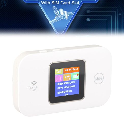 4G LTE Portable WiFi Hotspot with SIM Card Slot 150Mbps High Speed for Up to 10 Users in Saudi Arabia