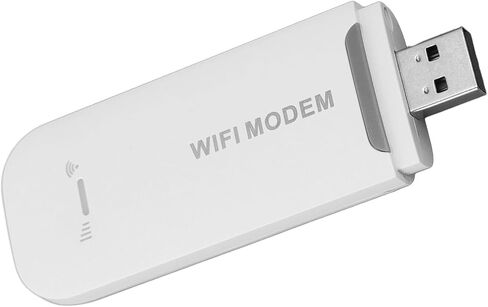 CHICIRIS 4G USB Portable WiFi, Plug and Play High Speed Internet with Multi User Sharing, for Travel Hotspot Inserted Standard SIM Card (White) in Saudi Arabia
