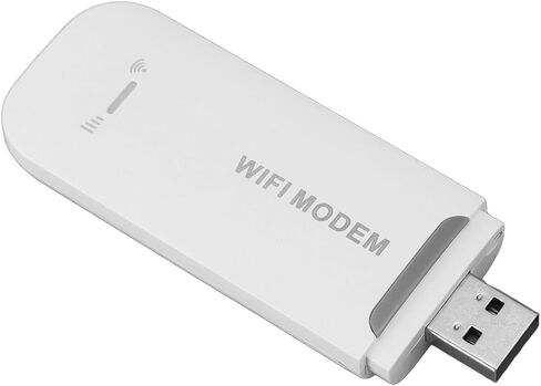 CHICIRIS 4G USB Portable WiFi, Plug and Play High Speed Internet with Multi User Sharing, for Travel Hotspot Inserted Standard SIM Card (White) in Saudi Arabia
