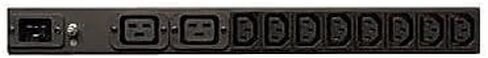 Tripp Lite Basic PDU, 14 Outlets (12 C13, 2 C19), 100-240V, C20 with L6-20P Adapter, 1.6-3.8kW, 12 ft. Cord, 1U Rack-Mount Single-Phase PDU (PDUH20DV) in Kuwait