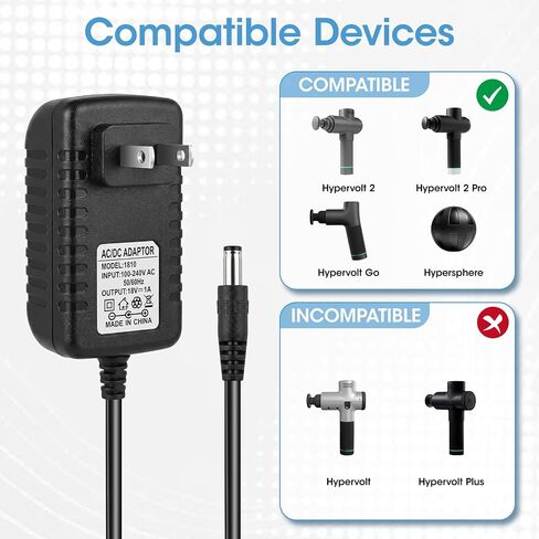 18V Massage Gun Charger Compatible with Hypervolt 2 Pro and Hypervolt Go in Kuwait