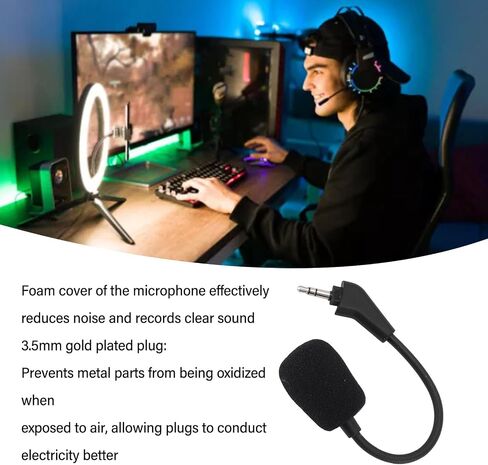 Detachable Gaming Mic Flexible Arm for HS70 Pro HS70 SE Headset in Kuwait