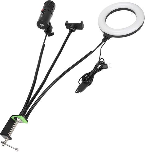 USB Microphone RGB Fill Light Kit with OneKey Mute for Podcast in Kuwait