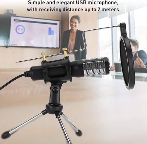 USB Condenser Microphone for Computer Conference, Plug and Play, in Kuwait