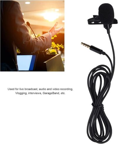 Mini Lapel Microphone Portable and Durable Clipon Design for Voice in Kuwait