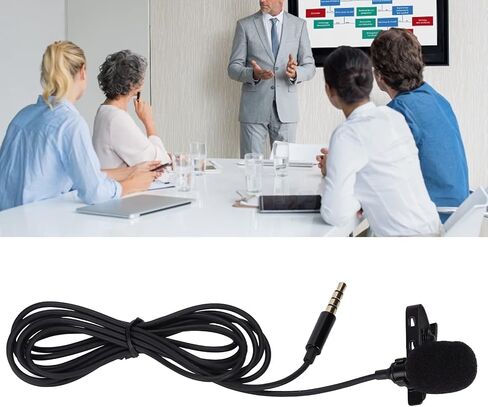 Mini Lapel Microphone Portable and Durable Clipon Design for Voice in Kuwait