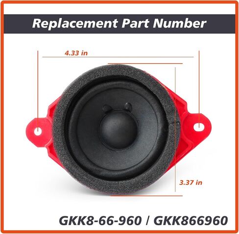 GKK8-66-960 Speaker Replacement for Mazda 3 CX-9 CX-30 CX-50 CX-70 CX-90 2013-2025 Instrument Panel Speaker for Mazda CX-5 2017-2025 Car Audio Part Replace GKK866960 in Saudi Arabia