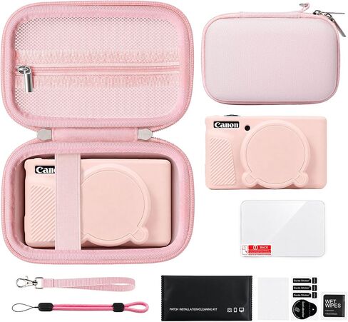 6-in-1 Camera Case Kit for Canon PowerShot SX740 HS Digital Camera, Black in Saudi Arabia