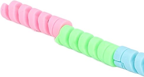 Silicone Spiral Charging Cable Protectors 20 Pack with 4 Colors 80 Pcs, Cord Wrap for Phone Charger Laptop Computer USB Cable in Kuwait