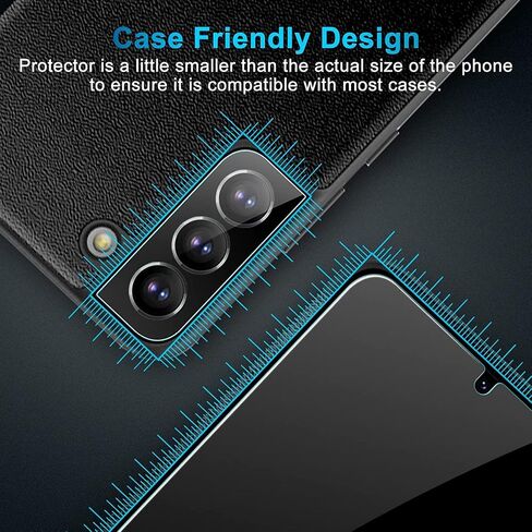 Geviaho For Samsung Galaxy S21 Plus Privacy Screen Protector 2+2 Pack, Anti Spy Tempered Glass 9H Hardness with 2 Pack Camera Lens Protector, Private Guard Bubble Free Case Friendly for S21 Plus in Kuwait