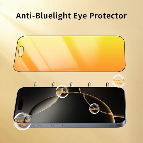Privacy Screen Protector for iPhone 16 Pro Max 2 Pack (Gold) in Saudi Arabia