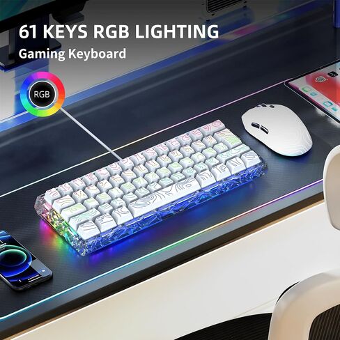 7KEYS G61 Pro Wired 60% Gaming Keyboard with RGB Lighting in Saudi Arabia