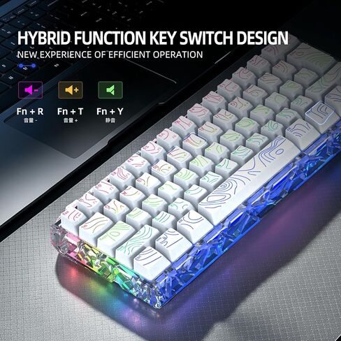 7KEYS G61 Pro Wired 60% Gaming Keyboard with RGB Lighting in Saudi Arabia