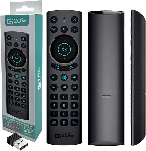 Bluetooth Voice Remote Control for Smart TVs, Universal Voice Remote Control with USB Transmitter Infrared Learning Function Suitable for Computers Projectors Android TV Box, TV Stick in Kuwait