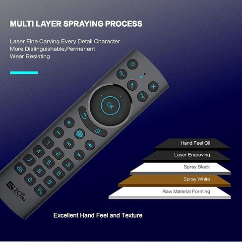 Bluetooth Voice Remote Control for Smart TVs, Universal Voice Remote Control with USB Transmitter Infrared Learning Function Suitable for Computers Projectors Android TV Box, TV Stick in Kuwait