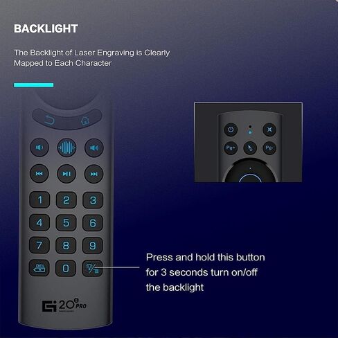 Bluetooth Voice Remote Control for Smart TVs, Universal Voice Remote Control with USB Transmitter Infrared Learning Function Suitable for Computers Projectors Android TV Box, TV Stick in Kuwait