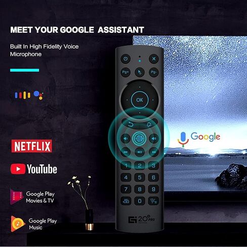 Bluetooth Voice Remote Control for Smart TVs, Universal Voice Remote Control with USB Transmitter Infrared Learning Function Suitable for Computers Projectors Android TV Box, TV Stick in Kuwait