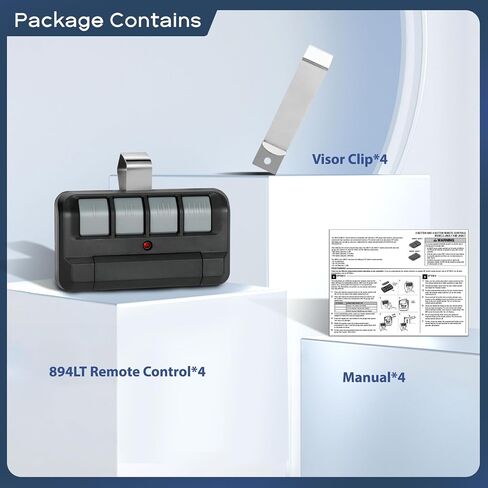 4Pcs 894LT 4-Button Garage Door Opener Remote Control for LiftMaster in Saudi Arabia