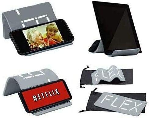 iFLEX Cell Phone Stand and Tablet Stand for Air Travel, Work and Home- Flexible Phone Holder is the Perfect iPhone Stand and Holds Any Mobile Device- Non-Slip Grip, Strong and Durable- Dark Navy Blue in Kuwait