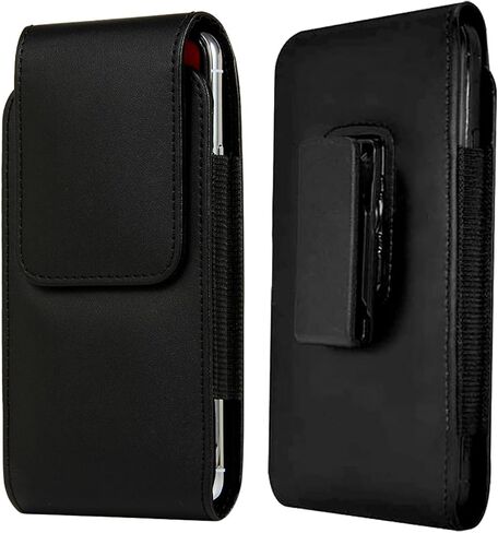 Swivel Clip Pouch Cell Phone Holster Belt Clip Case for iPhone 15 Pro Max Samsung Galaxy A15 A55 A56 S25 Edge S24 Ultra S23 Plus S22 Plus S21 FE Moto G Stylus 5G 2024 Google Pixel 10 9 8 Pro 7 6 (L) in Kuwait