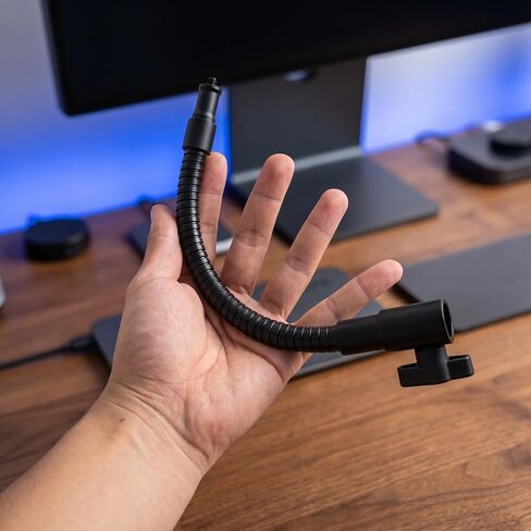 Flexible Gooseneck Mount Arm with 1/4 Inch Thread Black in Kuwait