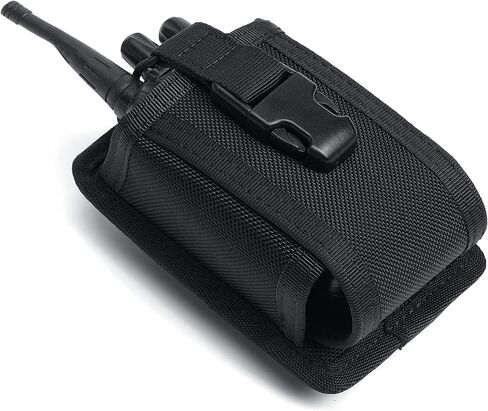 TACNEX Universal Radio Holster Two Ways Radio Holder Walkie Talkies Pouch Tactical Nylon Case with MOLLE Strap Duty Belt Clip for Police Leo Security Firefighter Rescue EMS EMT Military in Kuwait