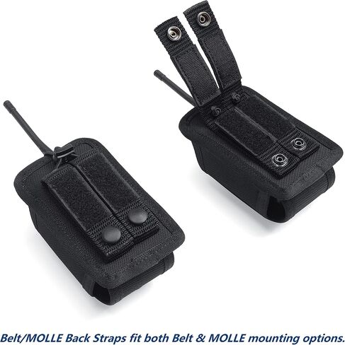 TACNEX Universal Radio Holster Two Ways Radio Holder Walkie Talkies Pouch Tactical Nylon Case with MOLLE Strap Duty Belt Clip for Police Leo Security Firefighter Rescue EMS EMT Military in Kuwait