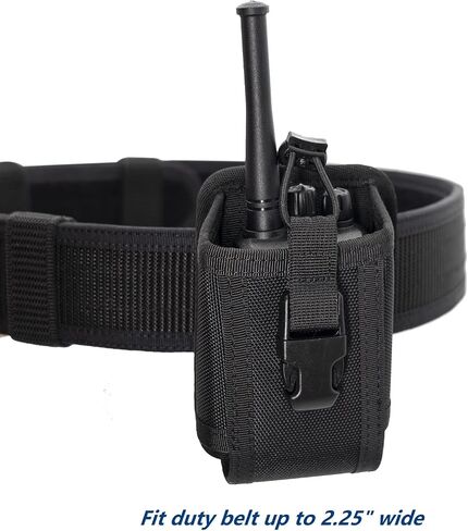 TACNEX Universal Radio Holster Two Ways Radio Holder Walkie Talkies Pouch Tactical Nylon Case with MOLLE Strap Duty Belt Clip for Police Leo Security Firefighter Rescue EMS EMT Military in Kuwait