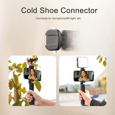 Phone Extendable Tripod, 8cm to 11cm Selfie Stick Tripod with Remote Control and Holder, Lightweight Portable Foldable Stand for Phone, Photography, and Videography in Kuwait
