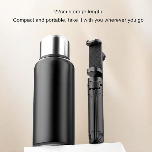 Phone Extendable Tripod, 8cm to 11cm Selfie Stick Tripod with Remote Control and Holder, Lightweight Portable Foldable Stand for Phone, Photography, and Videography in Kuwait