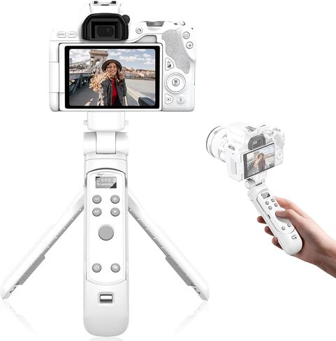 Hanpusen Tripod for Canon Camera, Wireless Shooting Grip with Remote Control - Tripod Stand with Rechargeable Shutter Release for R8/G7 X III/R50/R10/R100/M50/M200/M6 II/G5 X II, Replace HG-100TBR in Kuwait