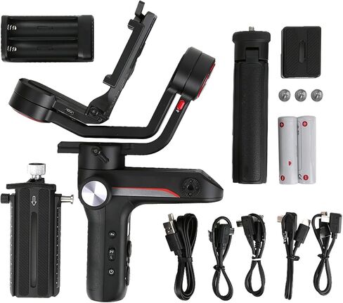 Portable 3-Axis Stabilizer for DSLR Cameras Ergonomic Handheld Gimbal for in Kuwait