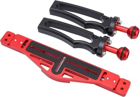 Aluminum Alloy Dual Handle Plate Stabilizer for Underwater Camera Body Underwater for Cameras and Sports Cameras in Kuwait