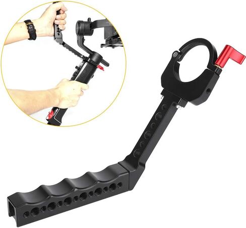 Durable and Lightweight Camera Stabilizer Grip for AIR2 Cold Shoe Stand Ergonomic Handle for Video Black Aluminum Alloy in Kuwait
