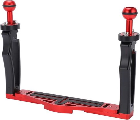 Underwater Tray Stabilizer with Double Handle Lightweight Sturdy Holder for SLR Cameras, Sports Cameras, Dive Lights 23.5 Oz Aluminum Alloy in Kuwait