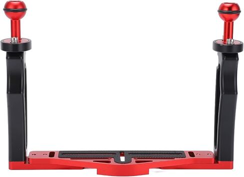 Underwater Tray Stabilizer with Double Handle Lightweight Sturdy Holder for SLR Cameras, Sports Cameras, Dive Lights 23.5 Oz Aluminum Alloy in Kuwait