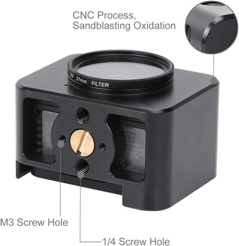 Aluminum Alloy Camera Cage with Stable Structure for RX0 II Filter Sun Visor Lightweight Sports Camera Accessory in Kuwait