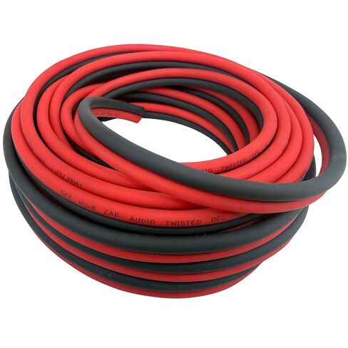 Sky High Car Audio Red and Black10 Gauge OFC Speaker Wire – Oversized Oxygen Free Copper Speaker Cable – Car Audio, Amplifier & Home Audio Wire – 10FT, 25FT, 40FT, 50FT, 75FT, 100FT & 200FT (75FT) in Kuwait