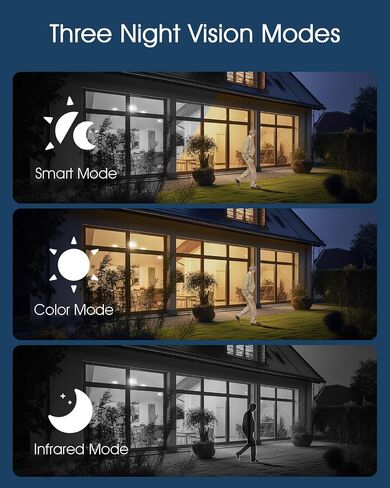 ANRAN Solar Security Cameras Wireless Outdoor,2K for Home Security,2 Pcs in Saudi Arabia