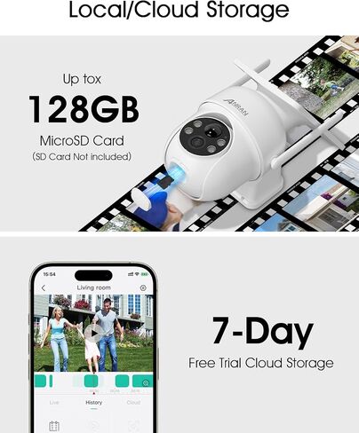 ANRAN Solar Security Cameras Wireless Outdoor,2K for Home Security,2 Pcs in Saudi Arabia