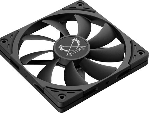 Scythe Kaze Flex II 120 Slim PWN Premium Slim PC Fan,120mm x 15mm, Fluid Dynamic Bearing, 4-Pin Connector (Kaze Flex II Slim, 1800RPM) in Saudi Arabia
