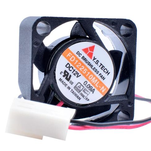 FD122510ML-N 2.5cm 2510 25x25x10mm DC 12V 0.09A Double Ball Miniature Device Hard Disk Cooling Fan in Saudi Arabia