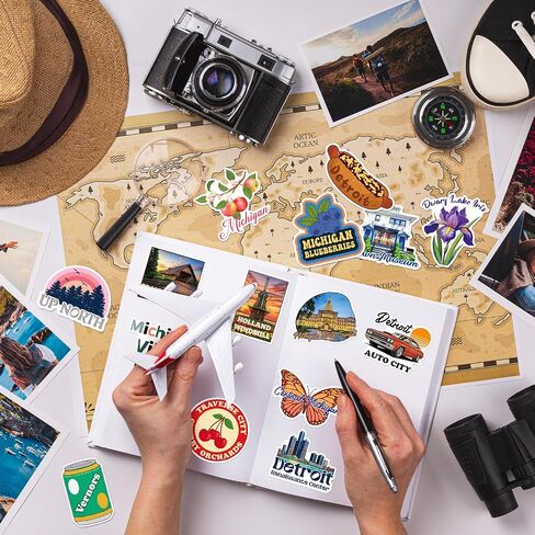 100PCS Michigan Stickers, Waterproof Vinyl Decals in Kuwait
