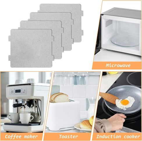 4 Pcs Microwave Waveguide Cover Replacement, 4.5×3.8 Inch Wave Guide Cover in Kuwait
