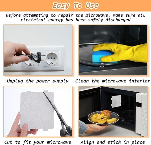 4 Pcs Microwave Waveguide Cover Replacement, 4.5×3.8 Inch Wave Guide Cover in Kuwait