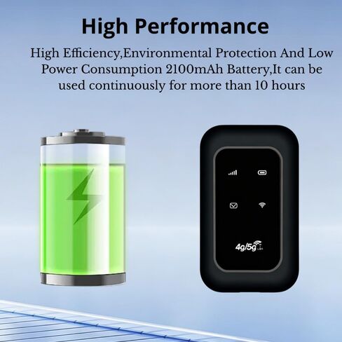 4G 5G Portable WiFi Hotspot Mobile Router 300Mbps LTE CAT4 with SIM Card Slot for Travel Home in Kuwait